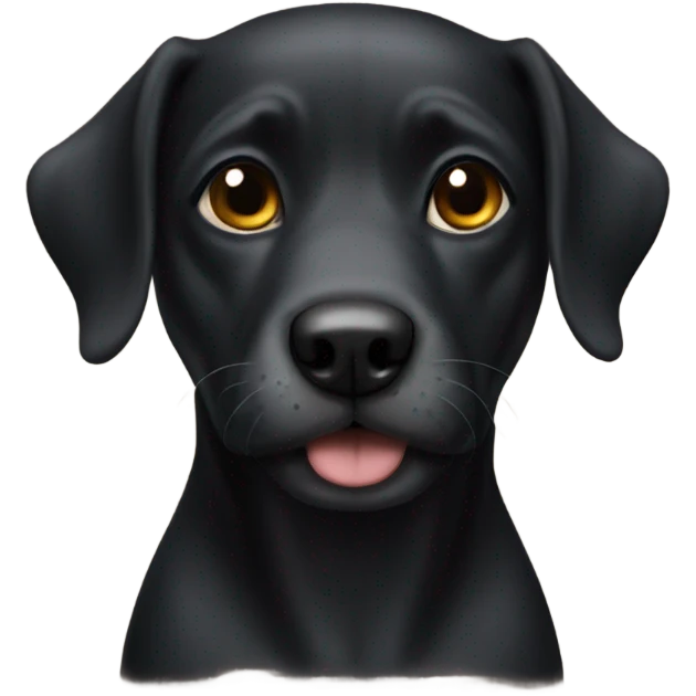 Perro negro emoji