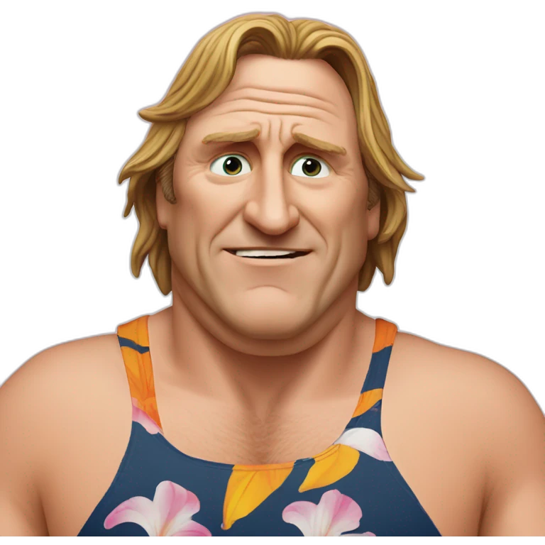 Depardieu surf emoji