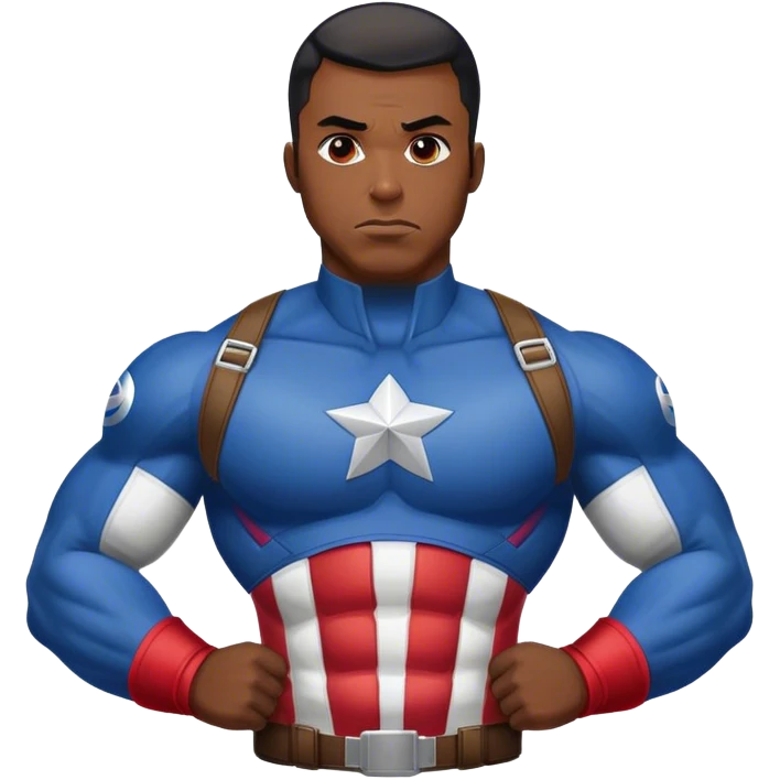 Black captain america emoji