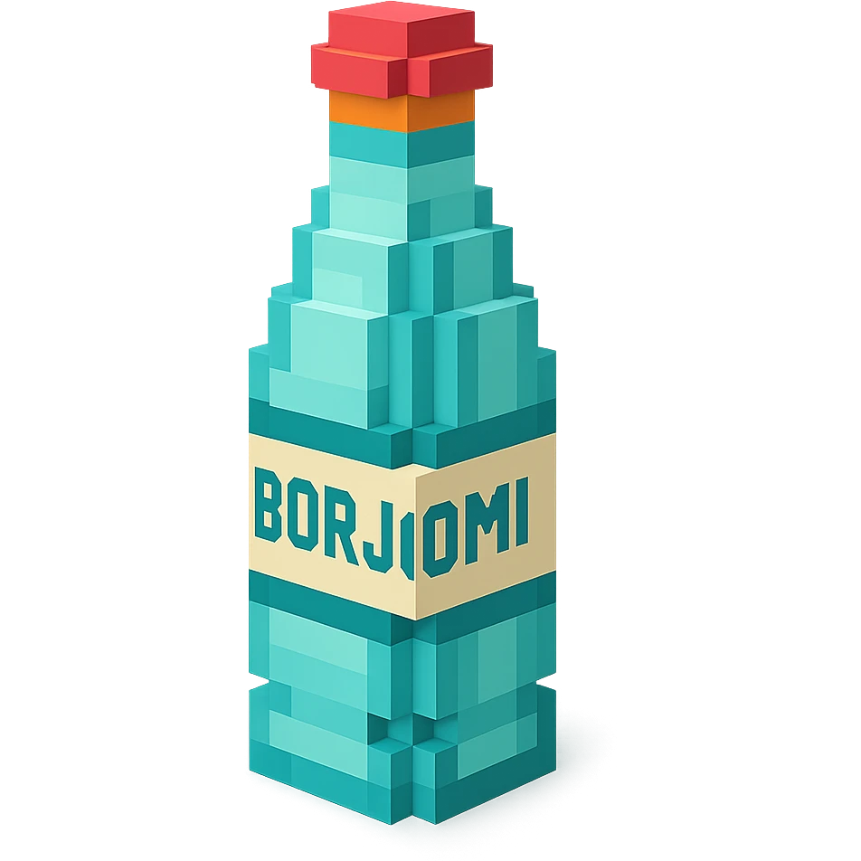 бутылка borjomi, no background emoji