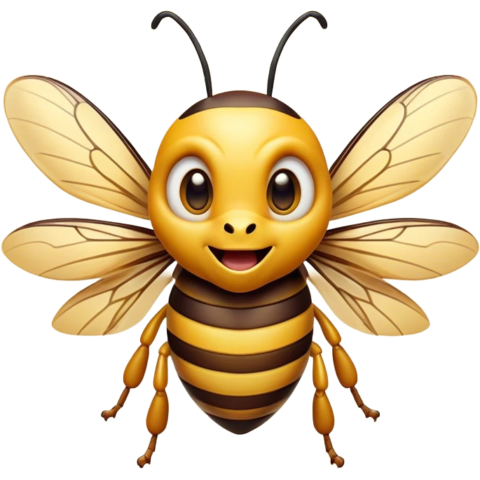 Cinematic Comical Hornet Portrait Emoji, Head tilted dramatically with an exaggeratedly shocked expression, featuring a sharply striped body with wide, comically expressive eyes full of playful disbelief and animated wings, Simplified yet hilariously expressive features, highly detailed, glowing with a slightly sassy glow, high shine, dramatic yet playful, stylized with an air of cheeky insect mischief, soft glowing outline, capturing the essence of a meme-worthy hornet that looks ready to buzz its way into viral fame! emoji