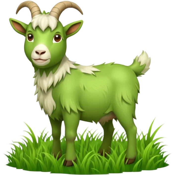 Green goat emoji
