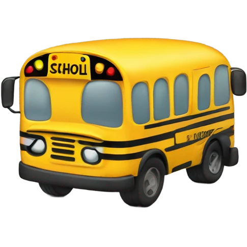 Inside a school bus emoji