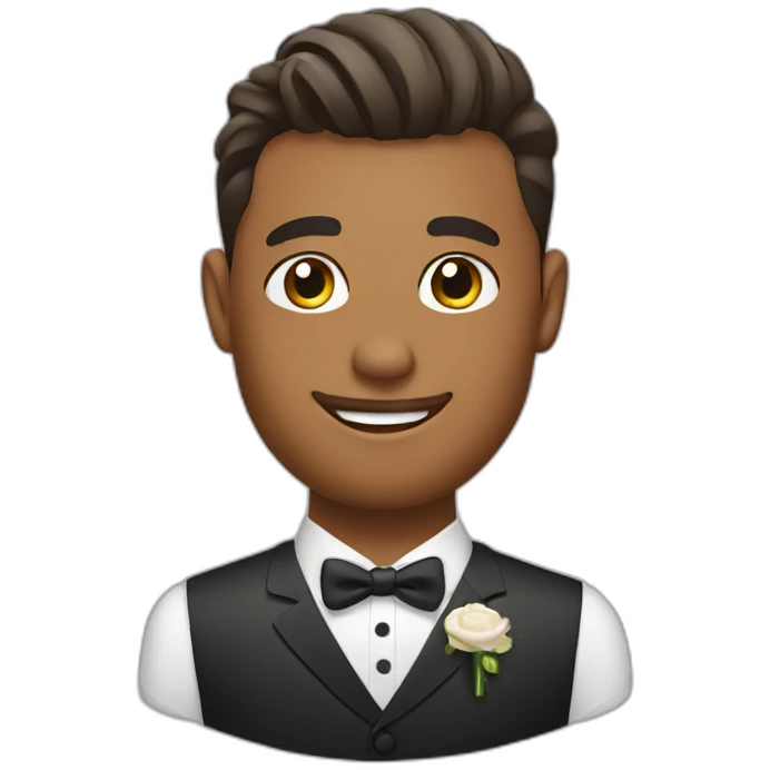 groom at barbershop emoji