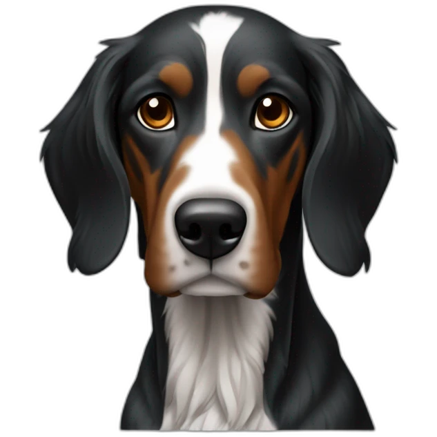 setter anglais full black emoji