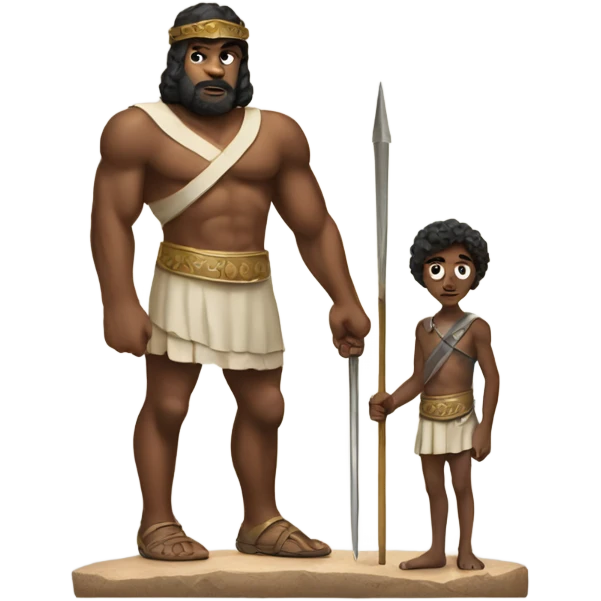 David and Goliath emoji