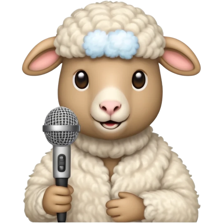 sheep with microphone











 emoji