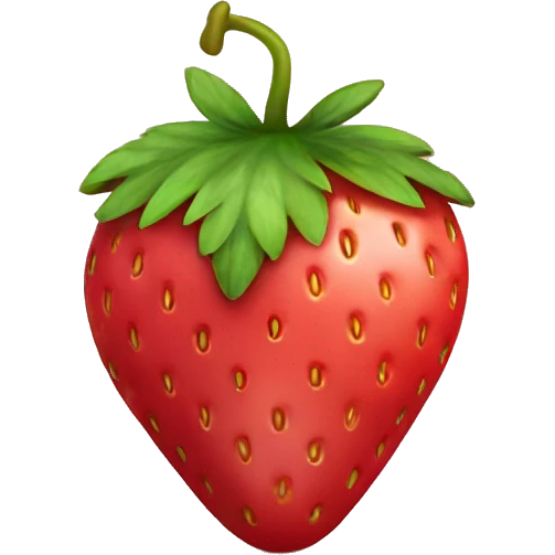 Strawberry with bow emoji