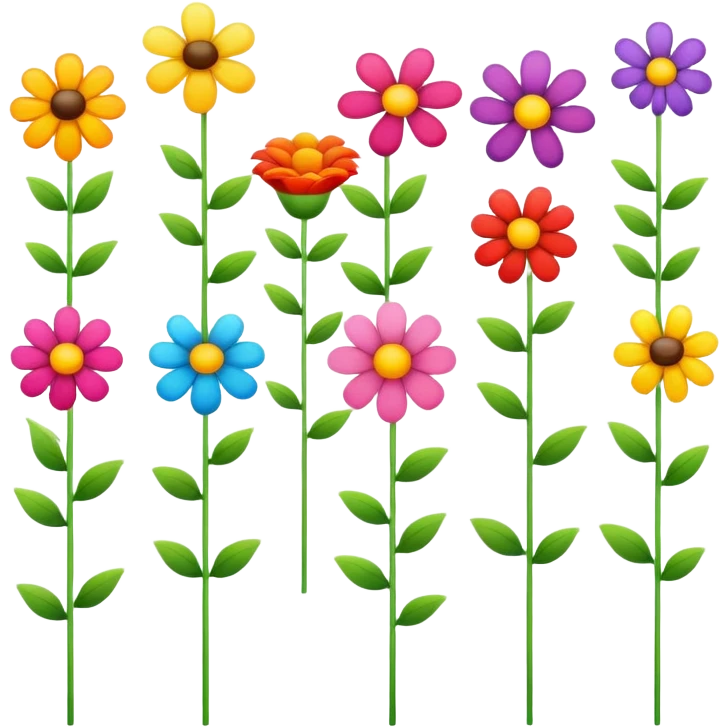 Flowers line  emoji