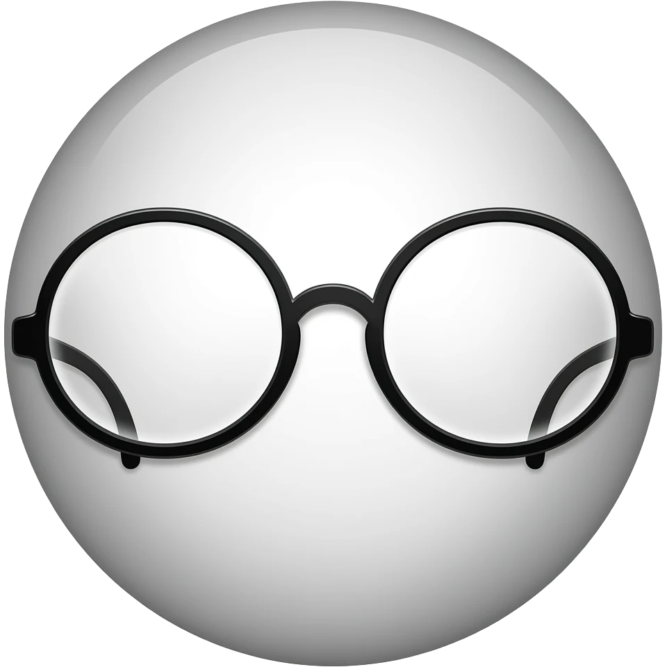 round glasses only emoji