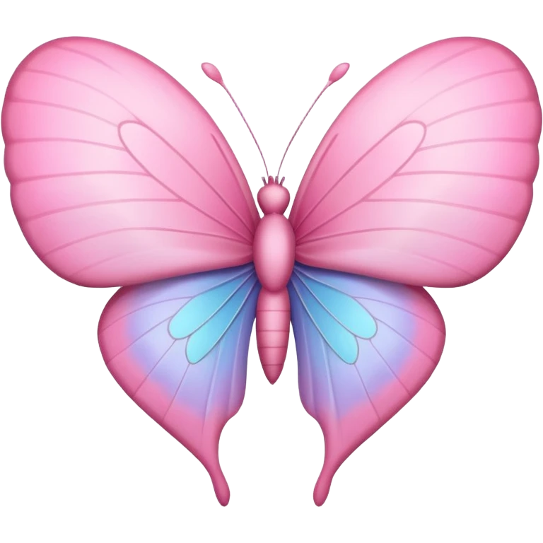 pastel heart with a gentle pastel butterfly emoji