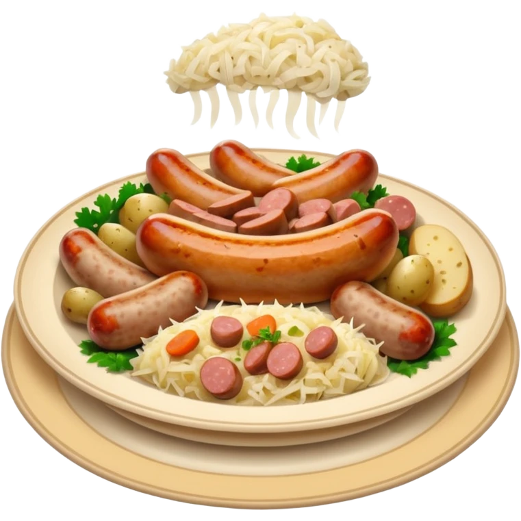 choucroute dans assiette emoji