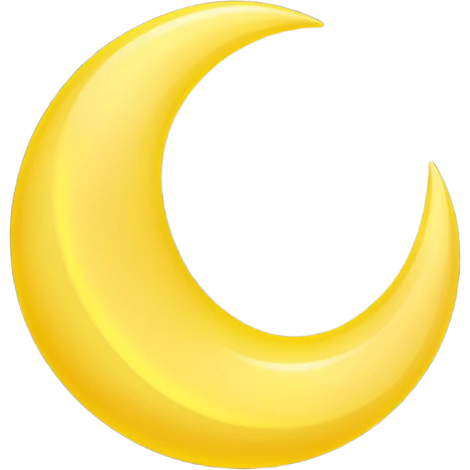 Crescent moon emoji