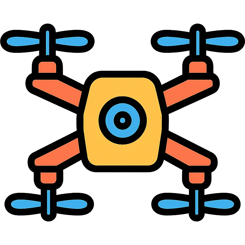 drone color outline icon style emoji
