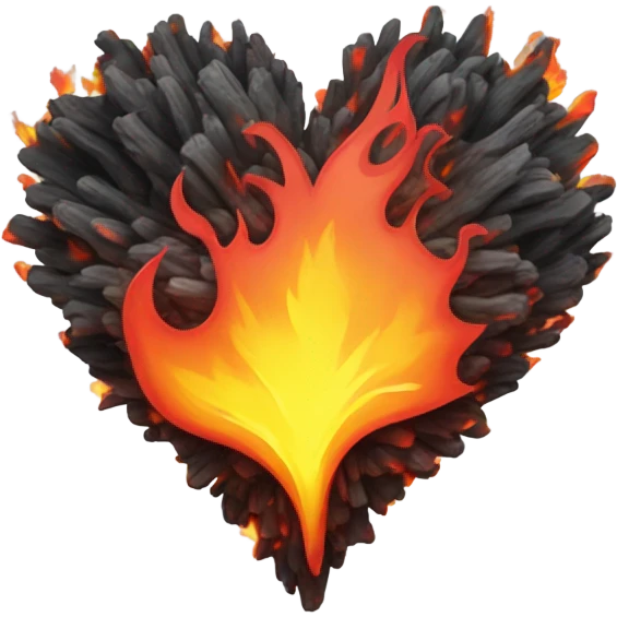 flaming heart emoji