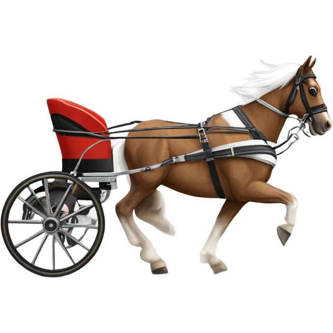 harness race cart emoji