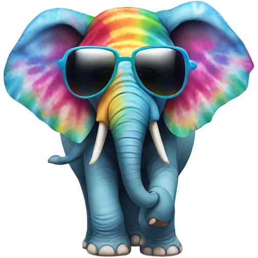 Elephant hippie emoji