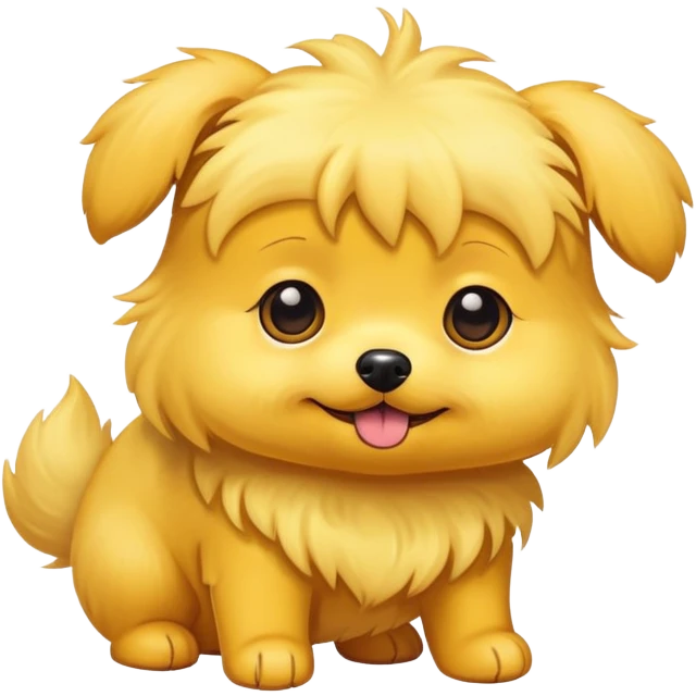 Yellow tiny dog emoji