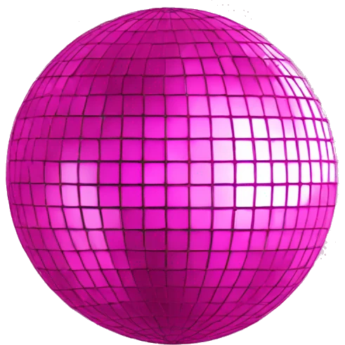 pink disco ball emoji
