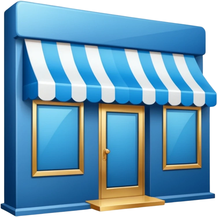 Emoji for an e-commerce marketplace: a web storefront, digital shop, or online shopping symbol. emoji