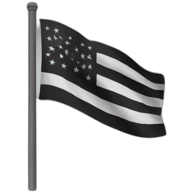 Drapeau noir emoji