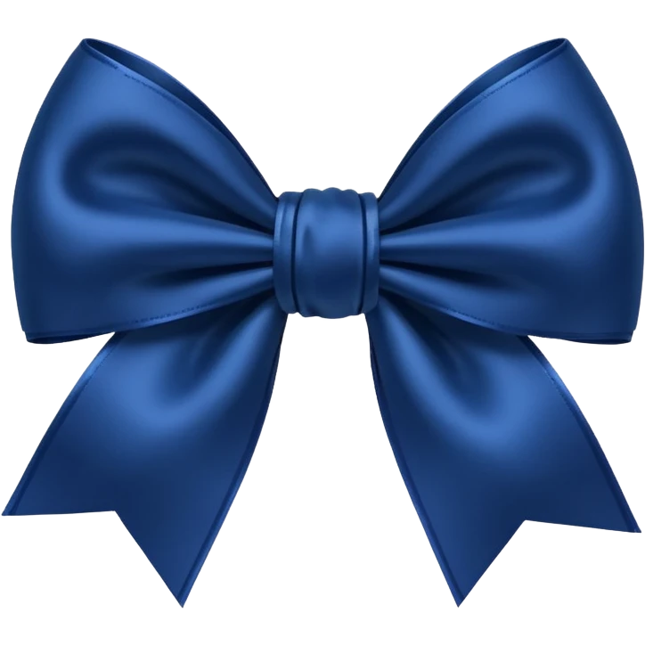 Dark blue bow emoji