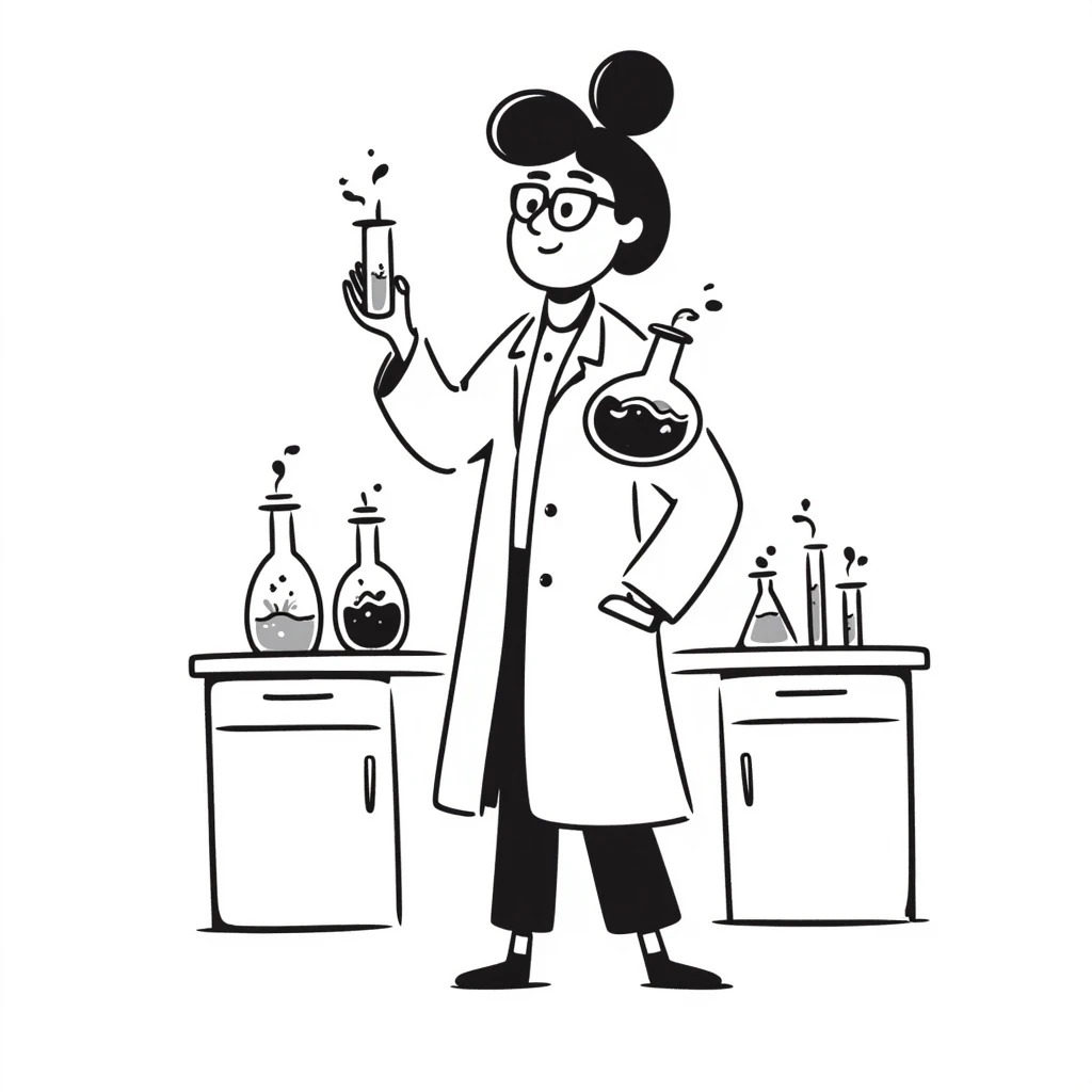 A researcher in a white coat emoji