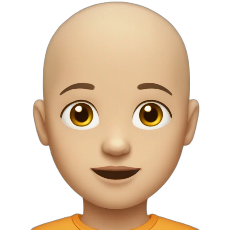 Bald child emoji