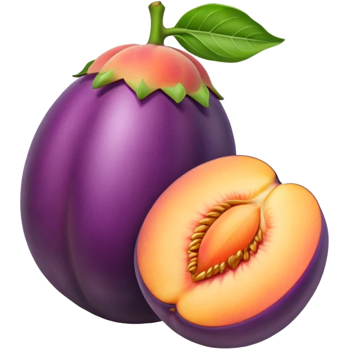 🍆sticking inside peach emoji