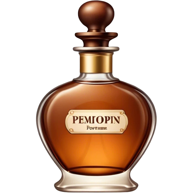 Perfume vintage classic brown emoji