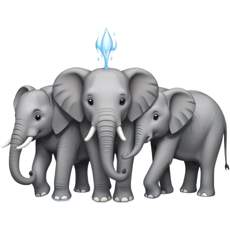 elephant  family  emoji