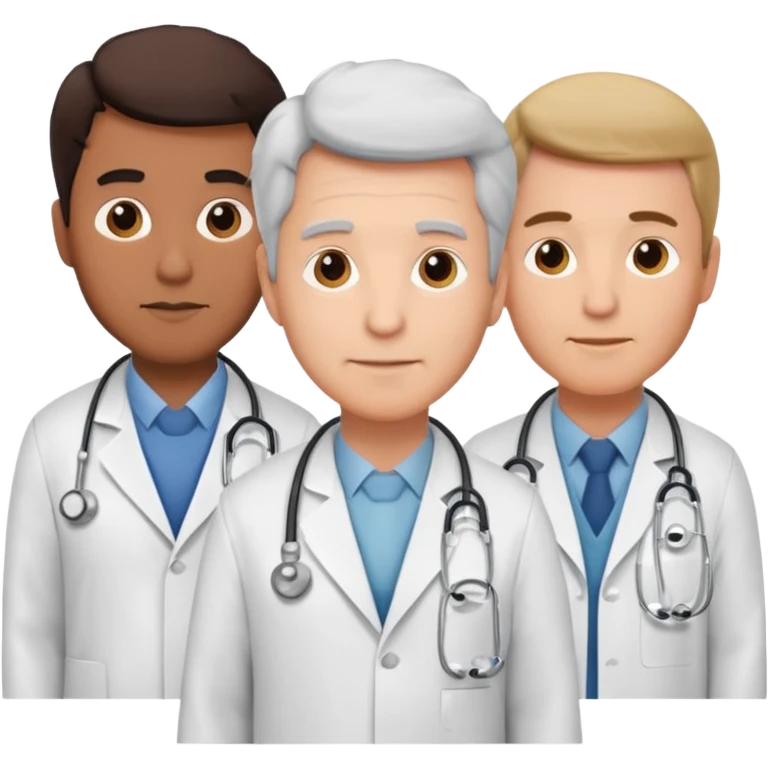 5 doctor staff all men make the differ in age emoji