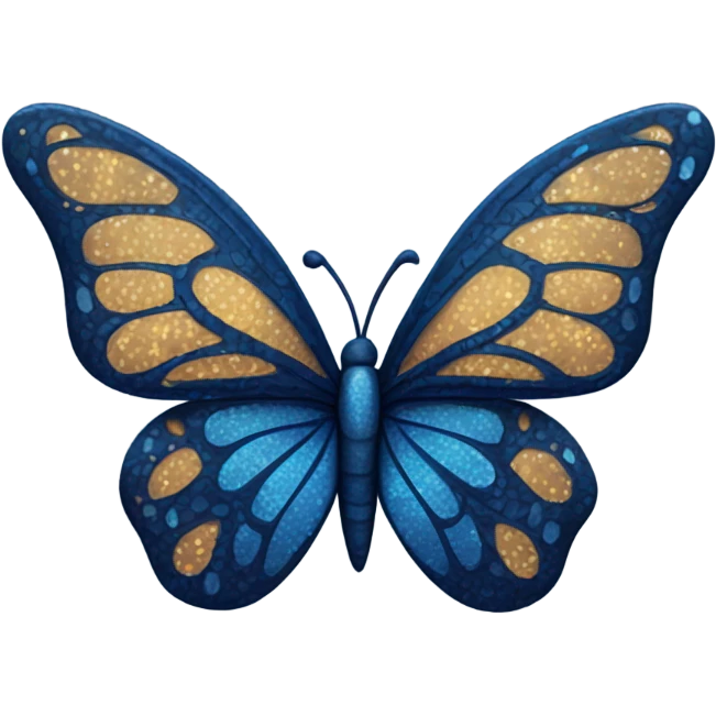 Dark blue butterfly  emoji