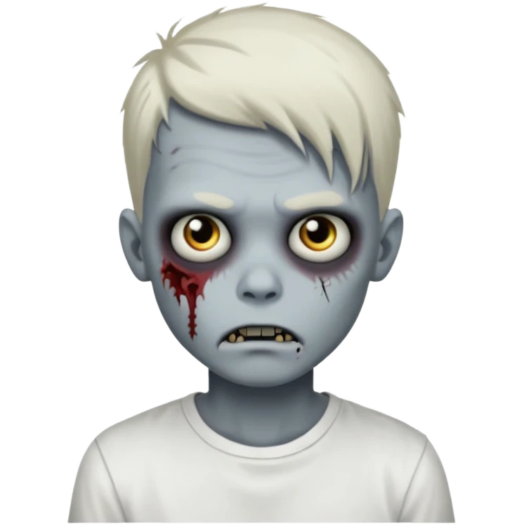 zombie boy with emo hair and white shirt emoji created using AI. Copy and paste zombie boy with emo hair and white shirt emoji to use or share on Discord and Slack.
 emoji