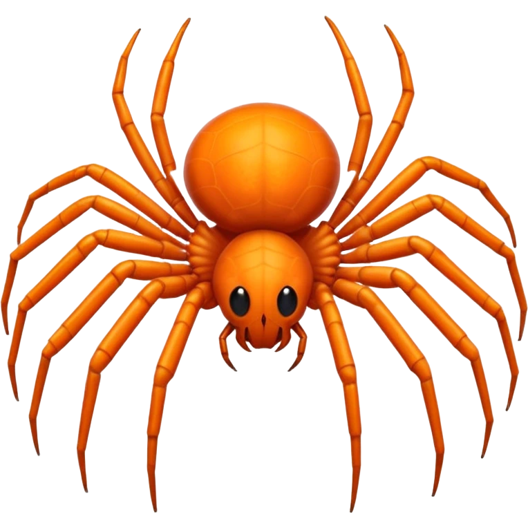 shiny orange spider emoji