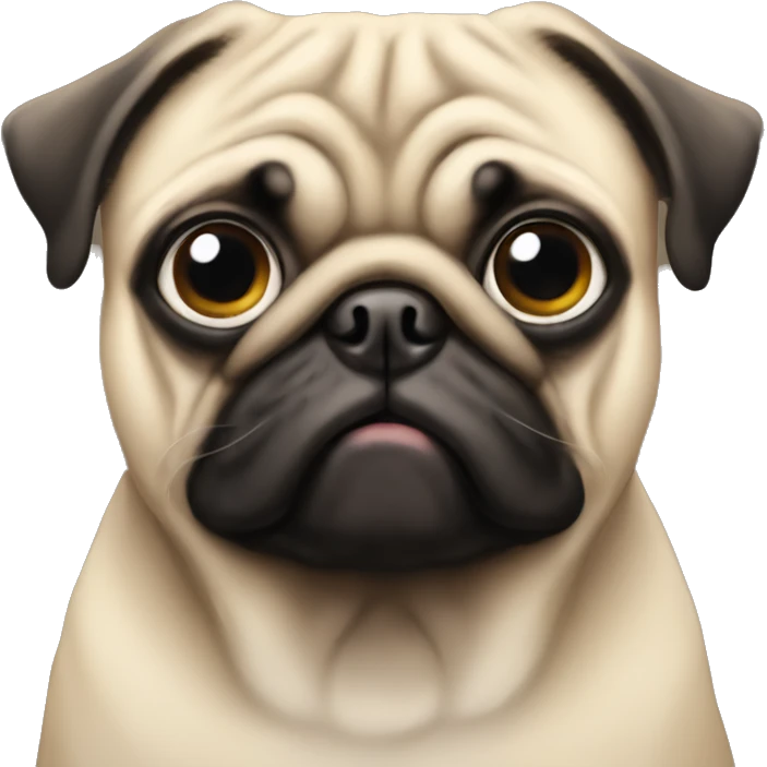 Pug with just one eye  emoji