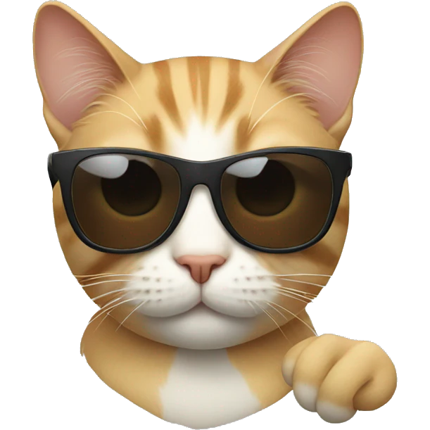 Cat with sunglasses emoji