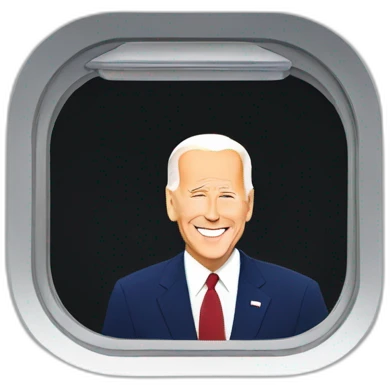 Joe Biden on an plane emoji