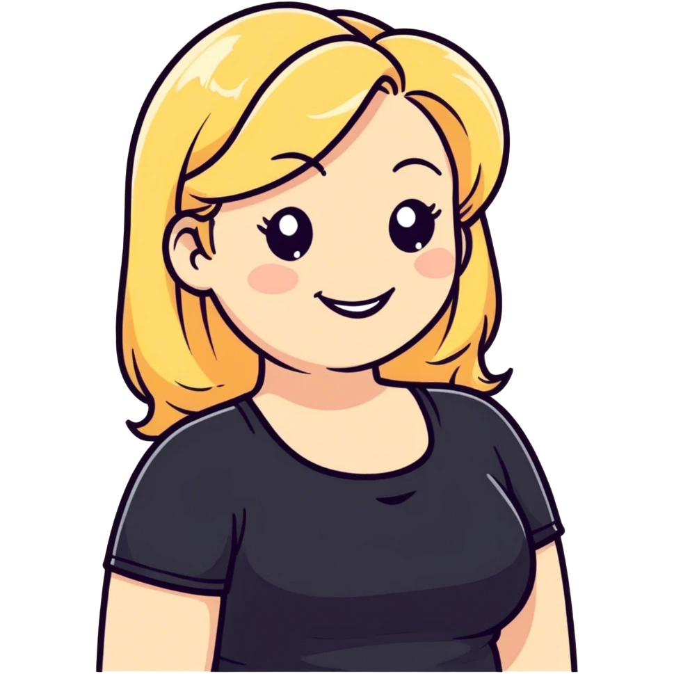  fat blonde lady emoji
