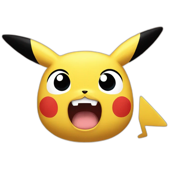 pikachu scared emoji