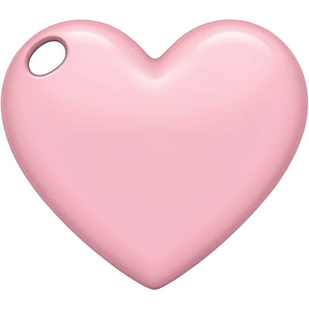 Light pink heart iphone emoji