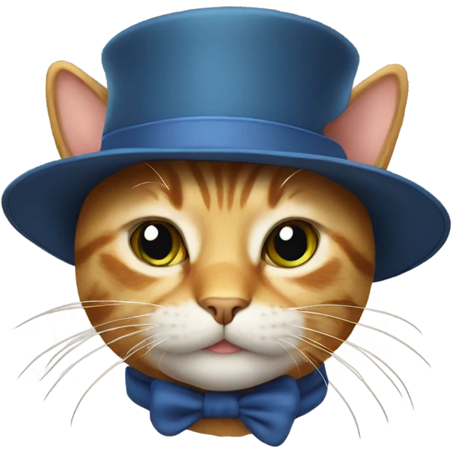 Cat with hat emoji