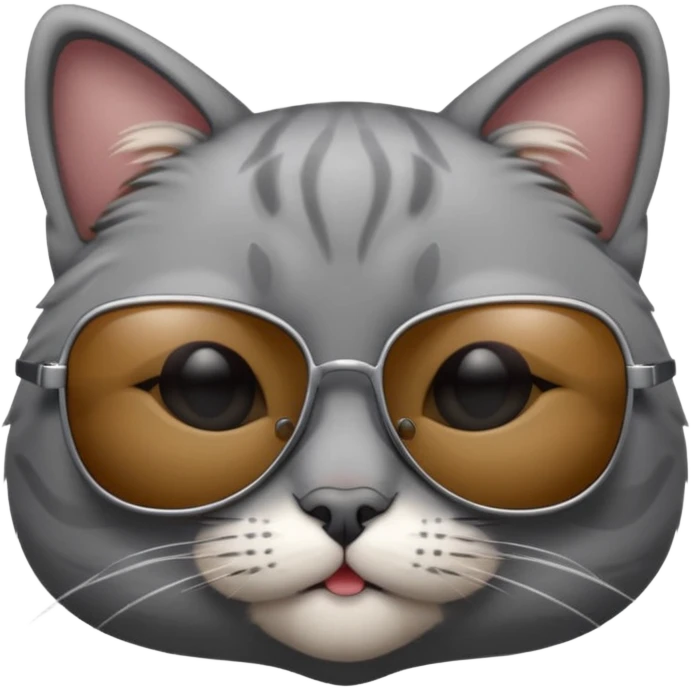 Cat wearing sunglasses emoji
