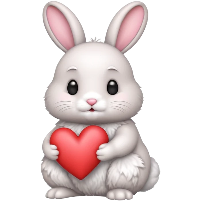 Bunny with heart emoji