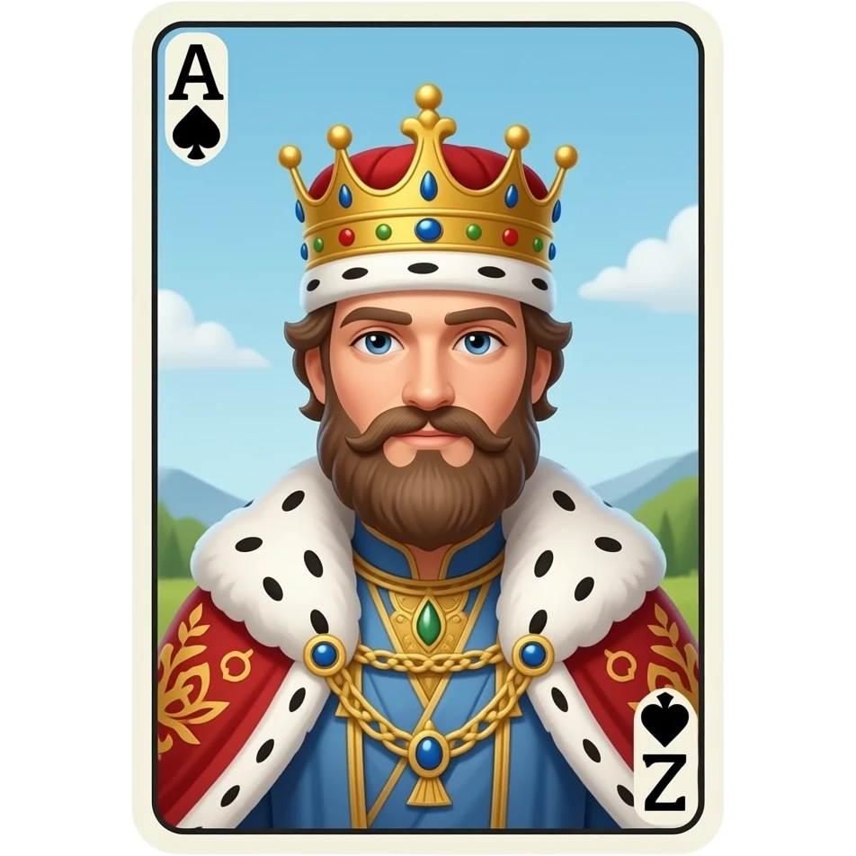 King inside Tarot Card emoji