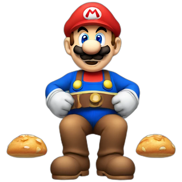 mario eating shrums emoji