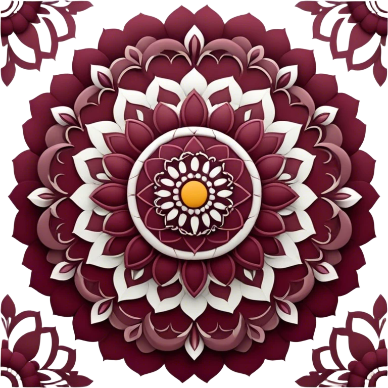 Mandala Burgundy emoji