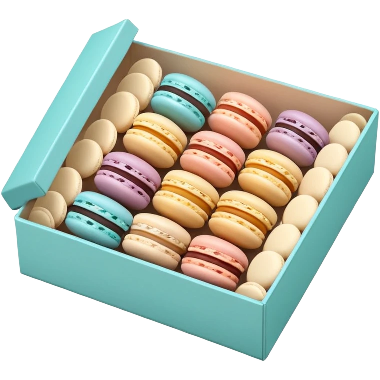a box of single line of macaron



















 emoji