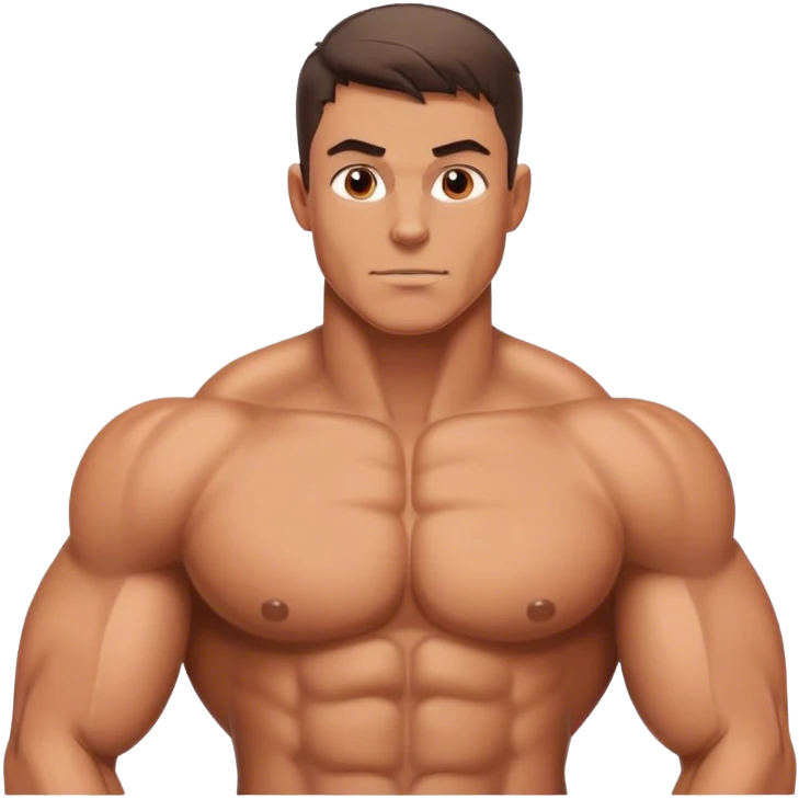 Shirtless guy with muscles  emoji