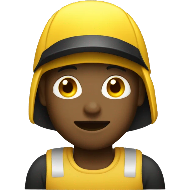 a classic yellow emoji with dark visor emoji
